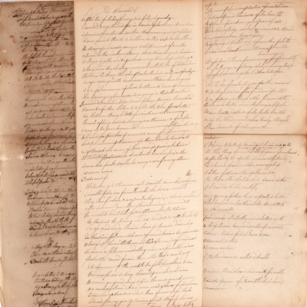 AI-generated illustration of Darwin manuscripts