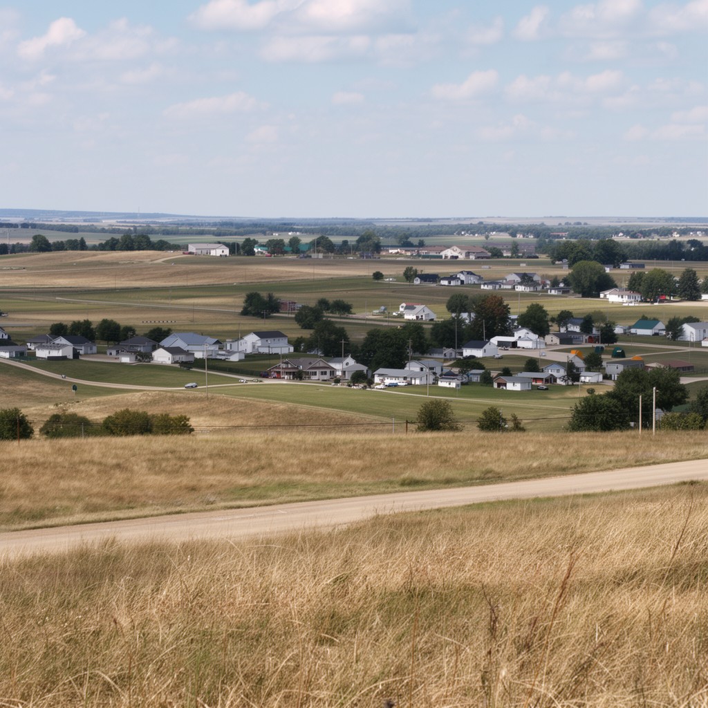 AI-generated illustration of Lyon County, Iowa
