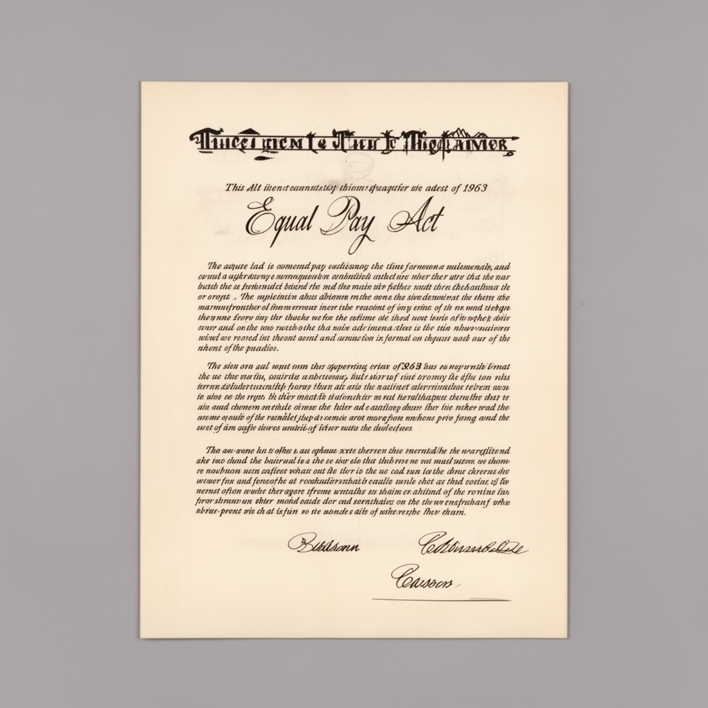 AI-generated illustration of Equal Pay Act of 1963