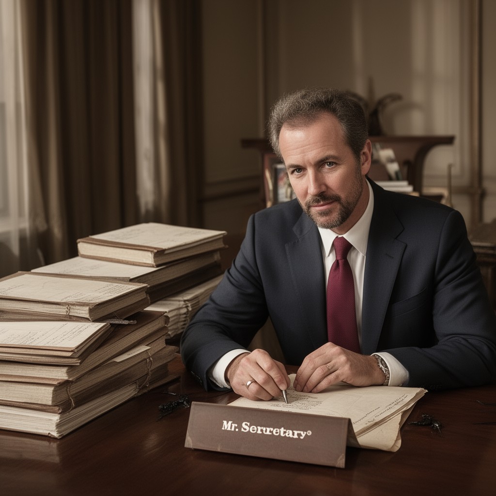 AI-generated illustration of Mr. Secretary
