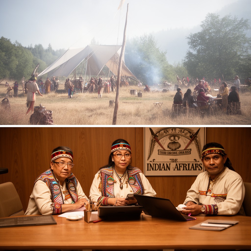 AI-generated illustration of Bureau of Indian Affairs