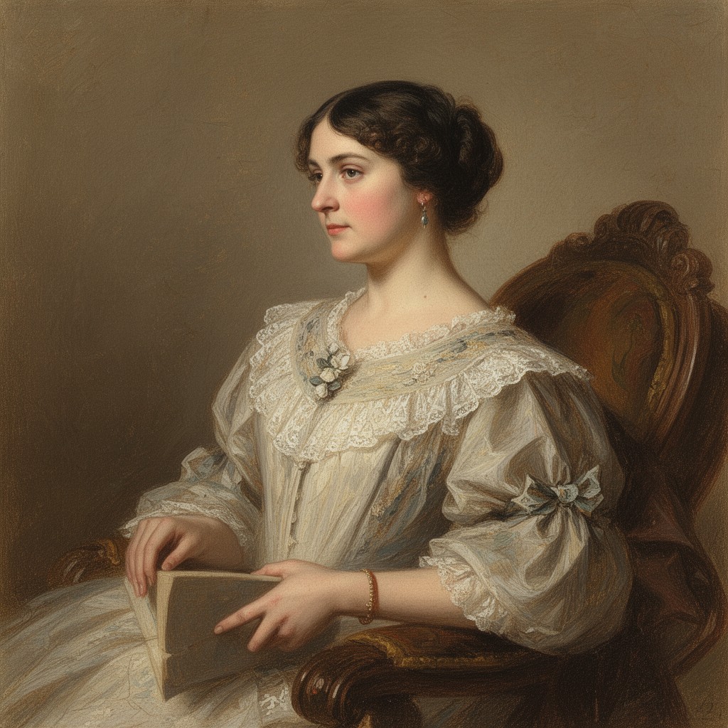 AI-generated illustration of Harriet Taylor Mill
