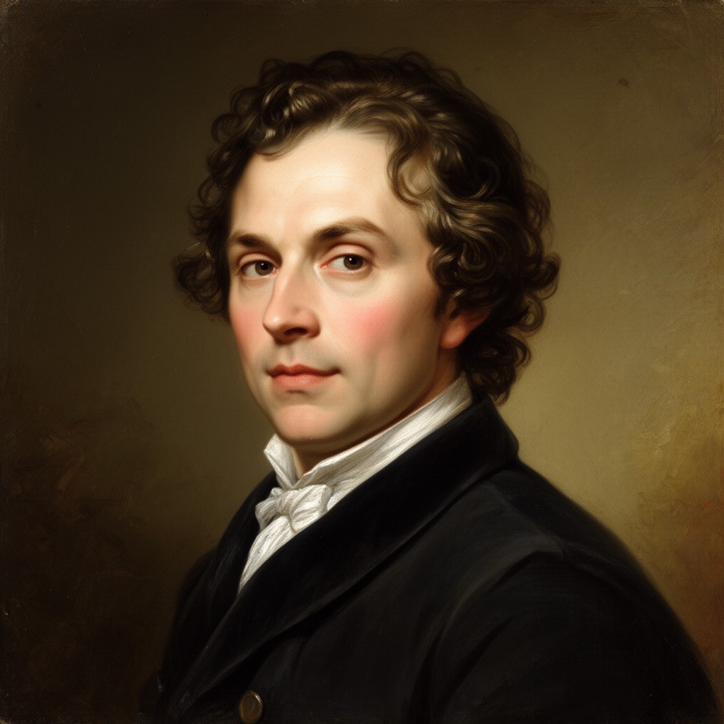 AI-generated illustration of Alexis de Tocqueville