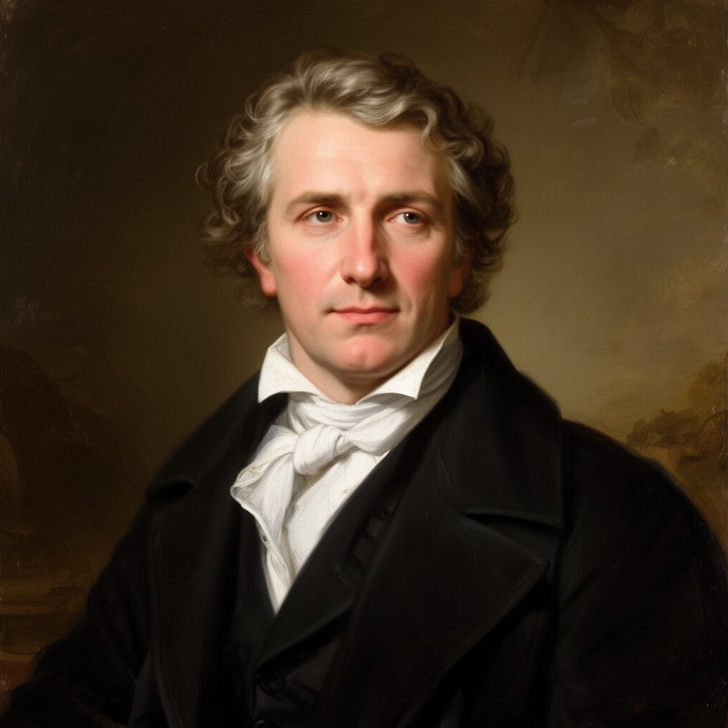 AI-generated illustration of Johann Gottlieb Fichte