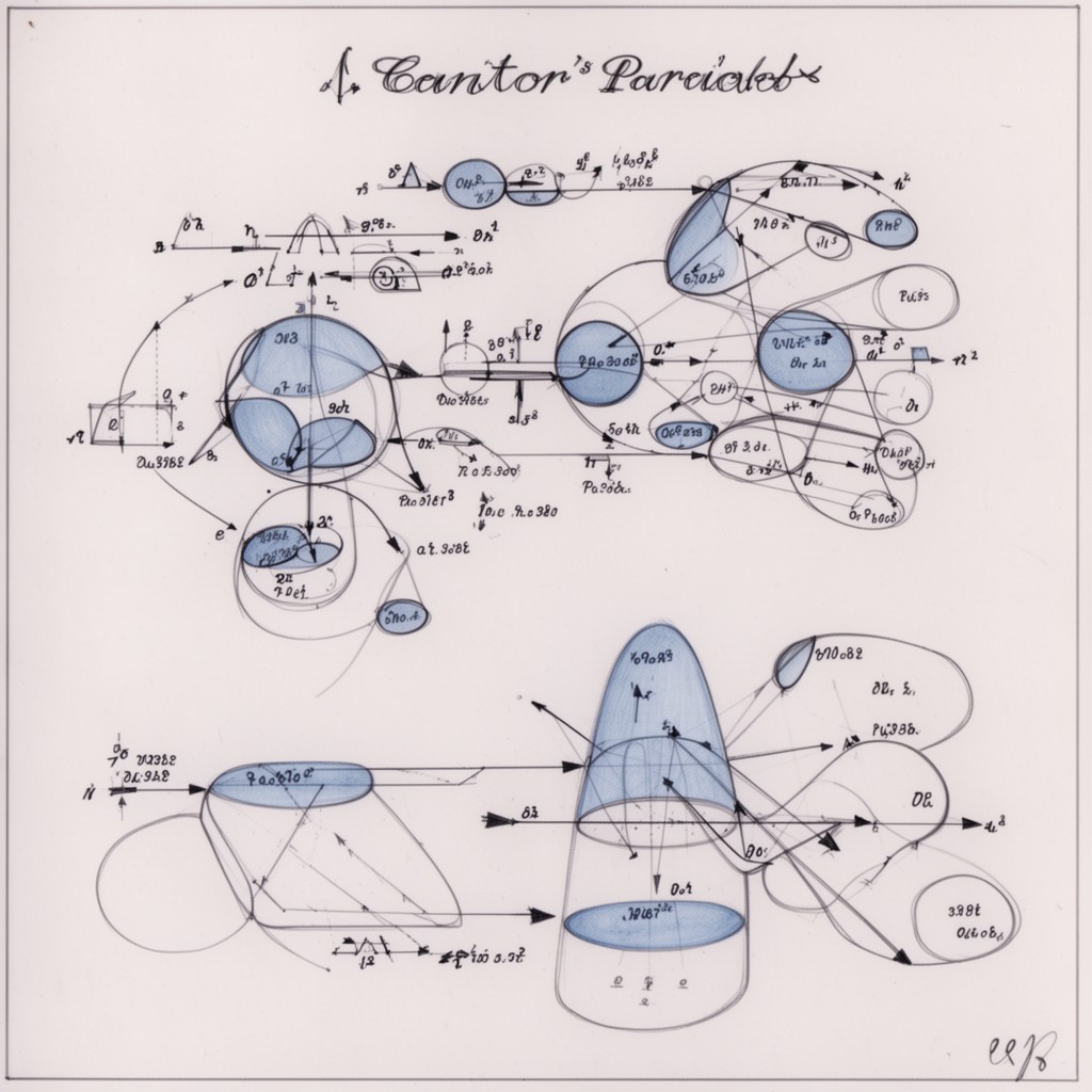AI-generated illustration of Cantor’s paradox