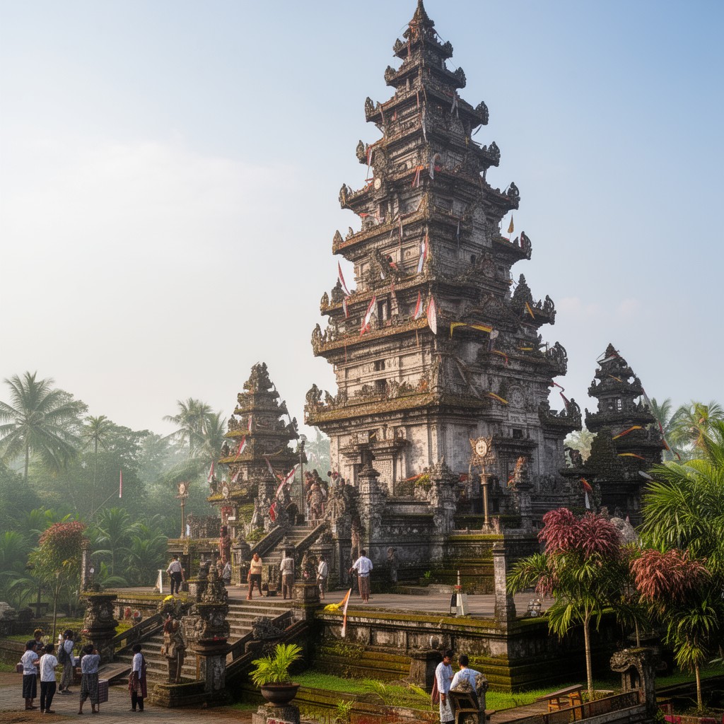 AI-generated illustration of Kediri Kingdom