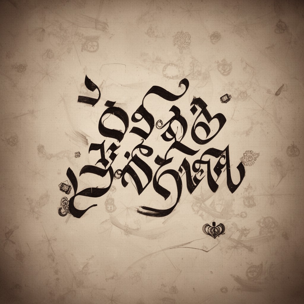 AI-generated illustration of Balinese script