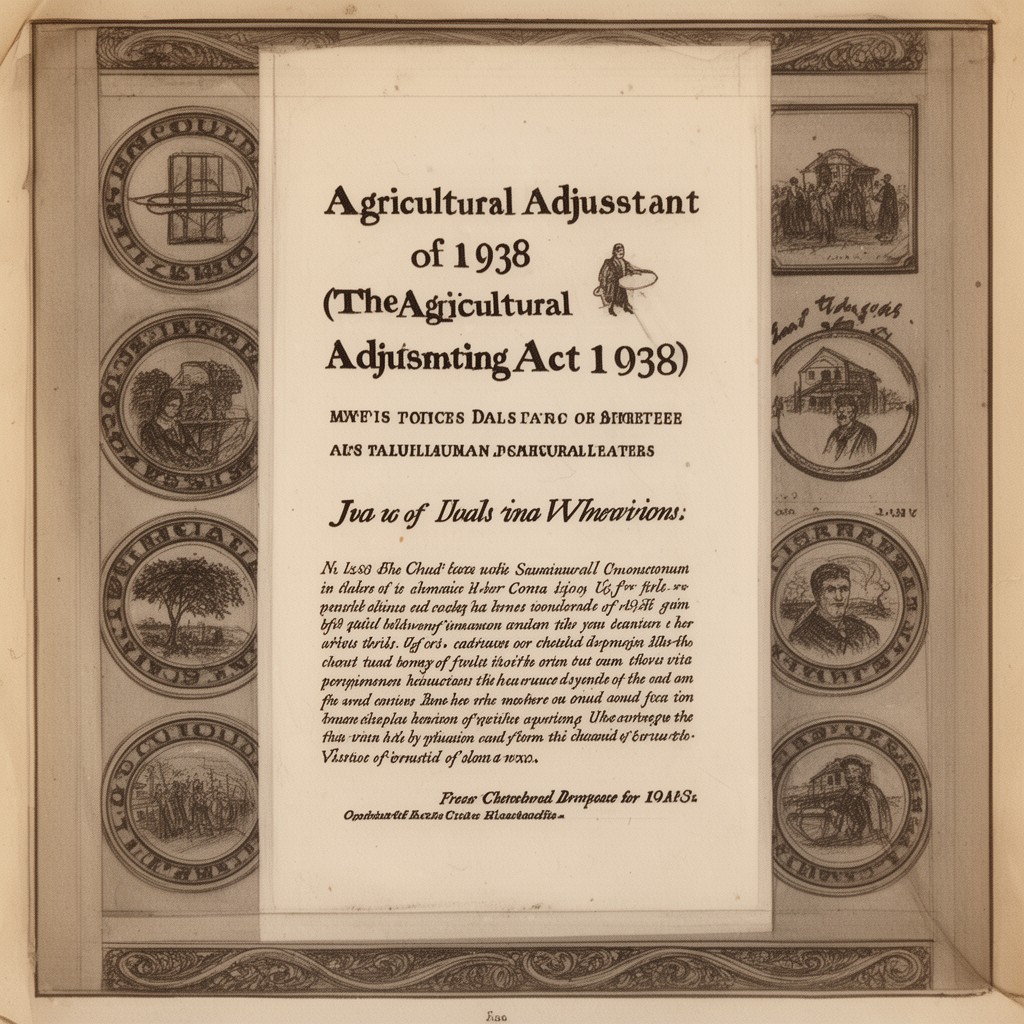 AI-generated illustration of Agricultural Adjustment Act of 1938