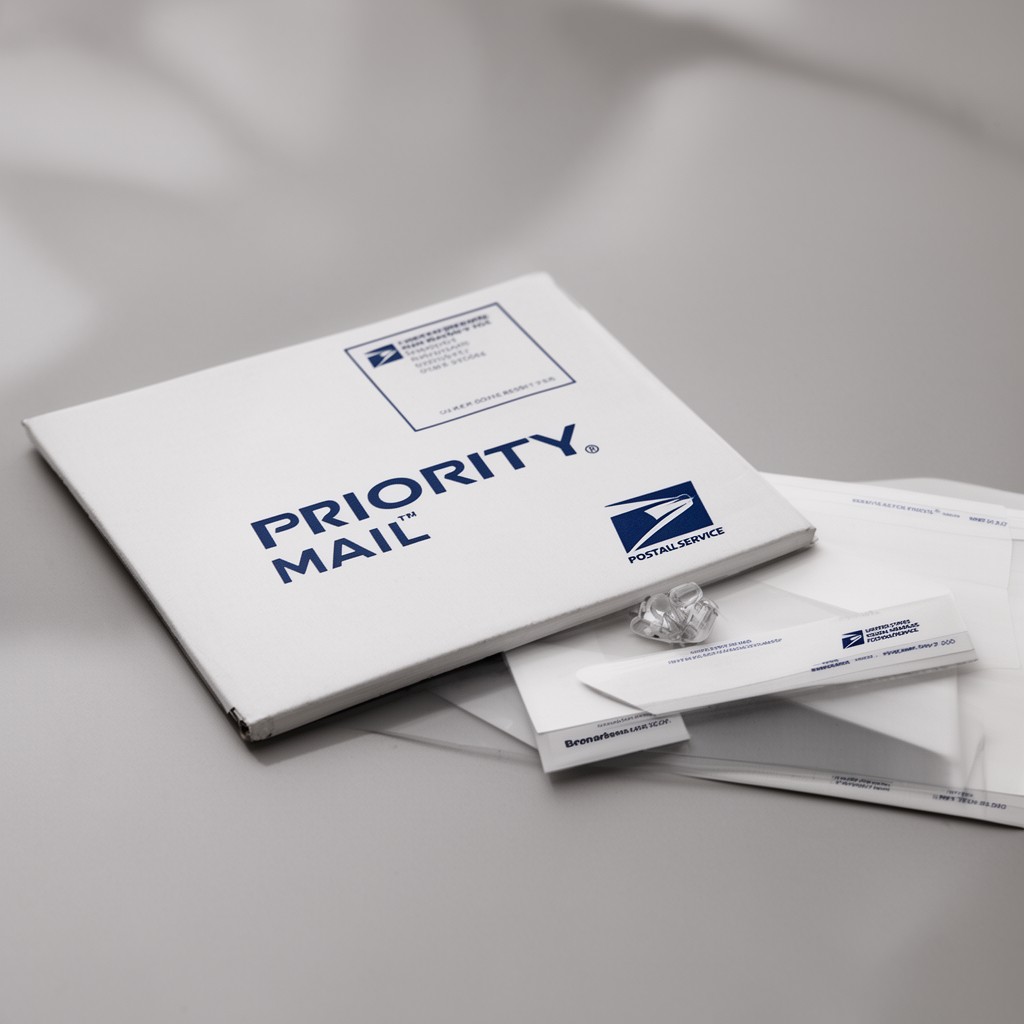 AI-generated illustration of Priority Mail