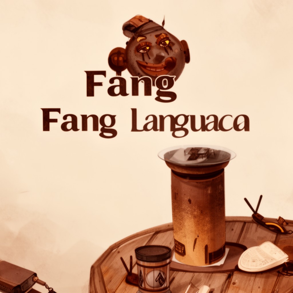 AI-generated illustration of Fang language