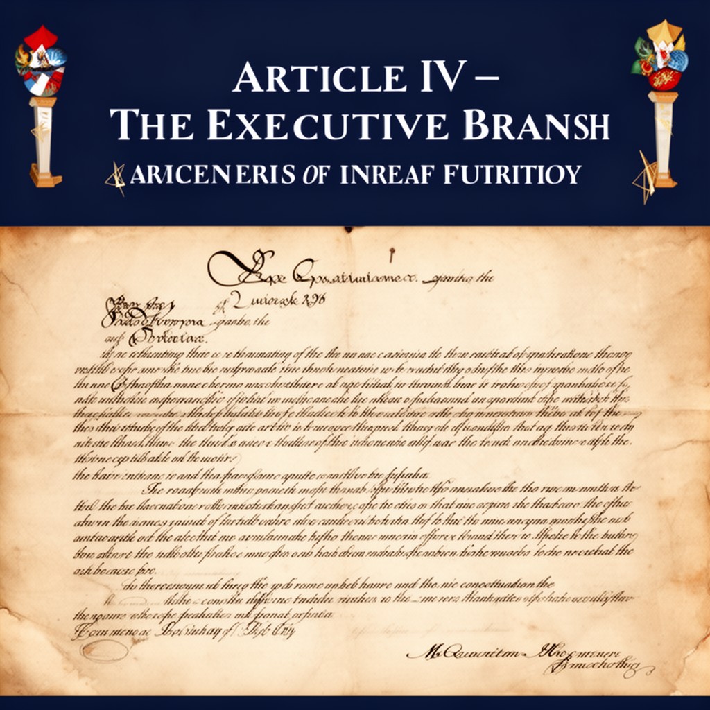AI-generated illustration of Article IV – The Executive Branch