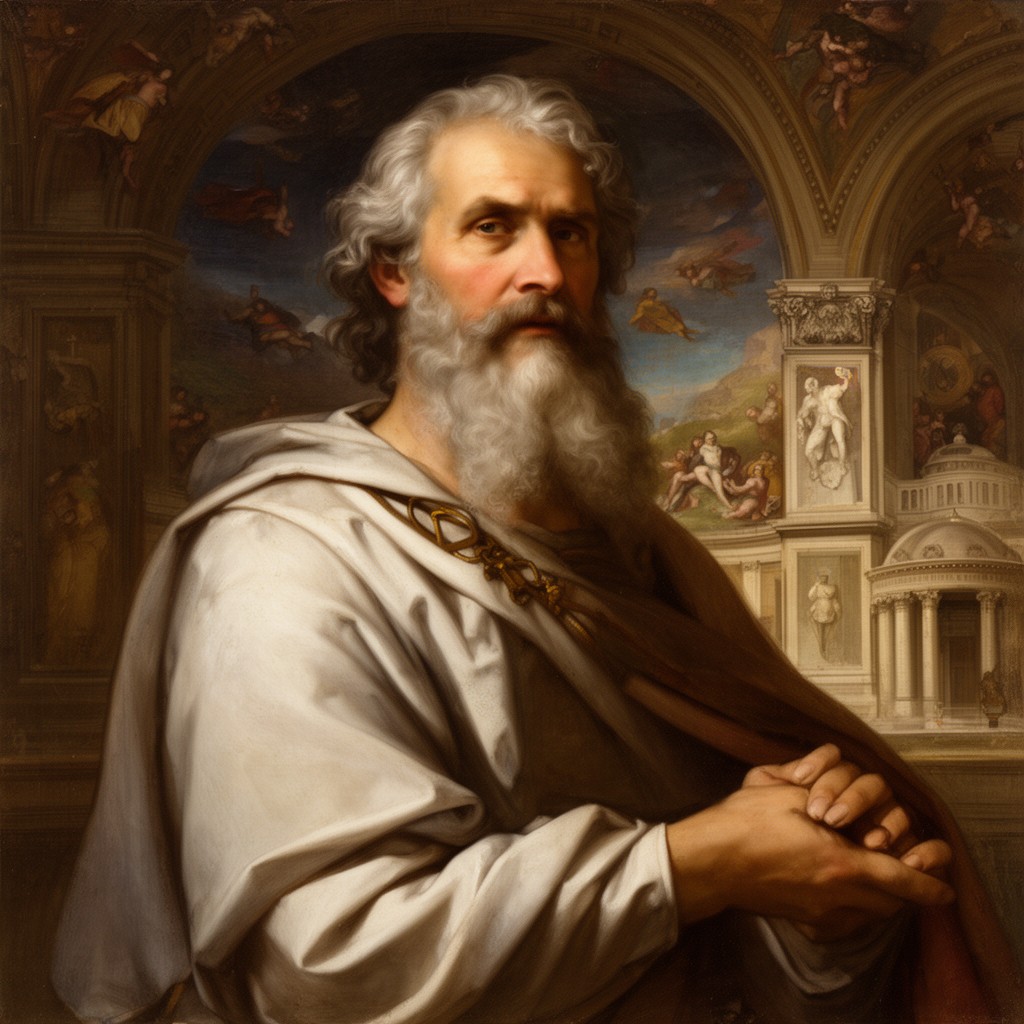 AI-generated illustration of Michelangelo