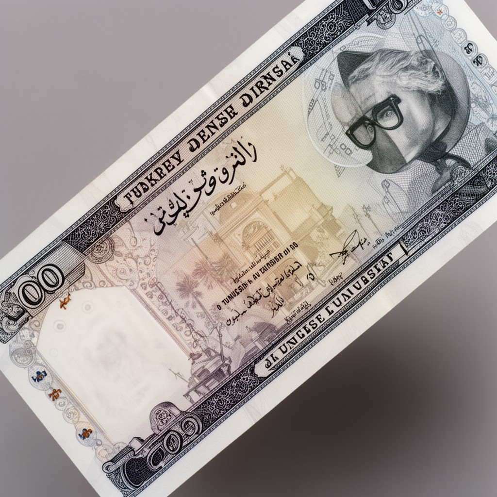 AI-generated illustration of Tunisian dinar