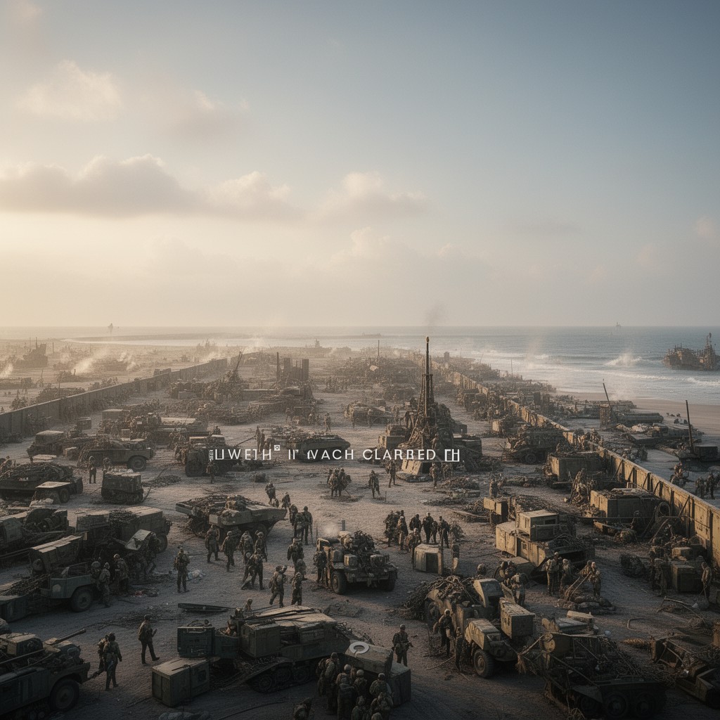 AI-generated illustration of Utah Beach