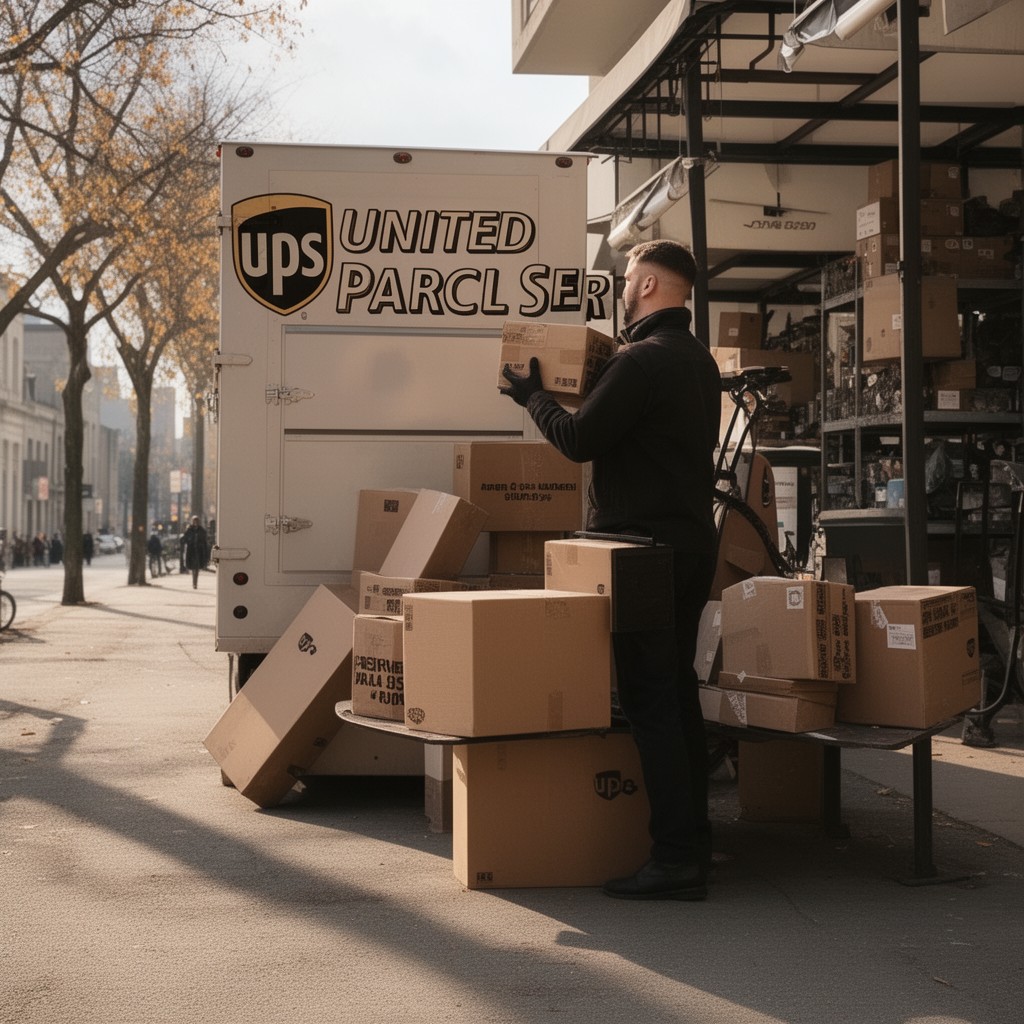 AI-generated illustration of United Parcel Service (UPS)