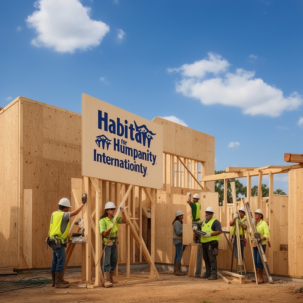 AI-generated illustration of Habitat for Humanity International