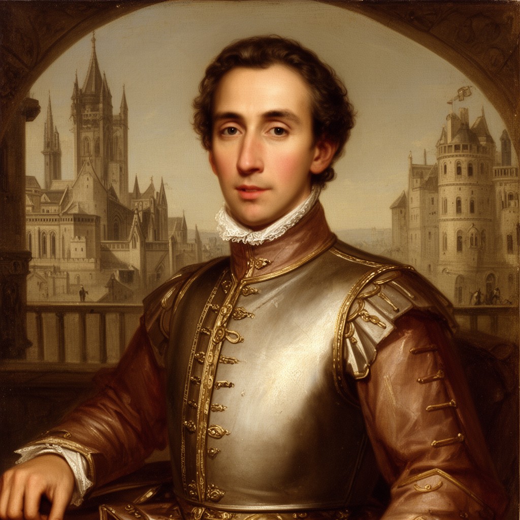 AI-generated illustration of Paul de Chomedey, Sieur de Maisonneuve