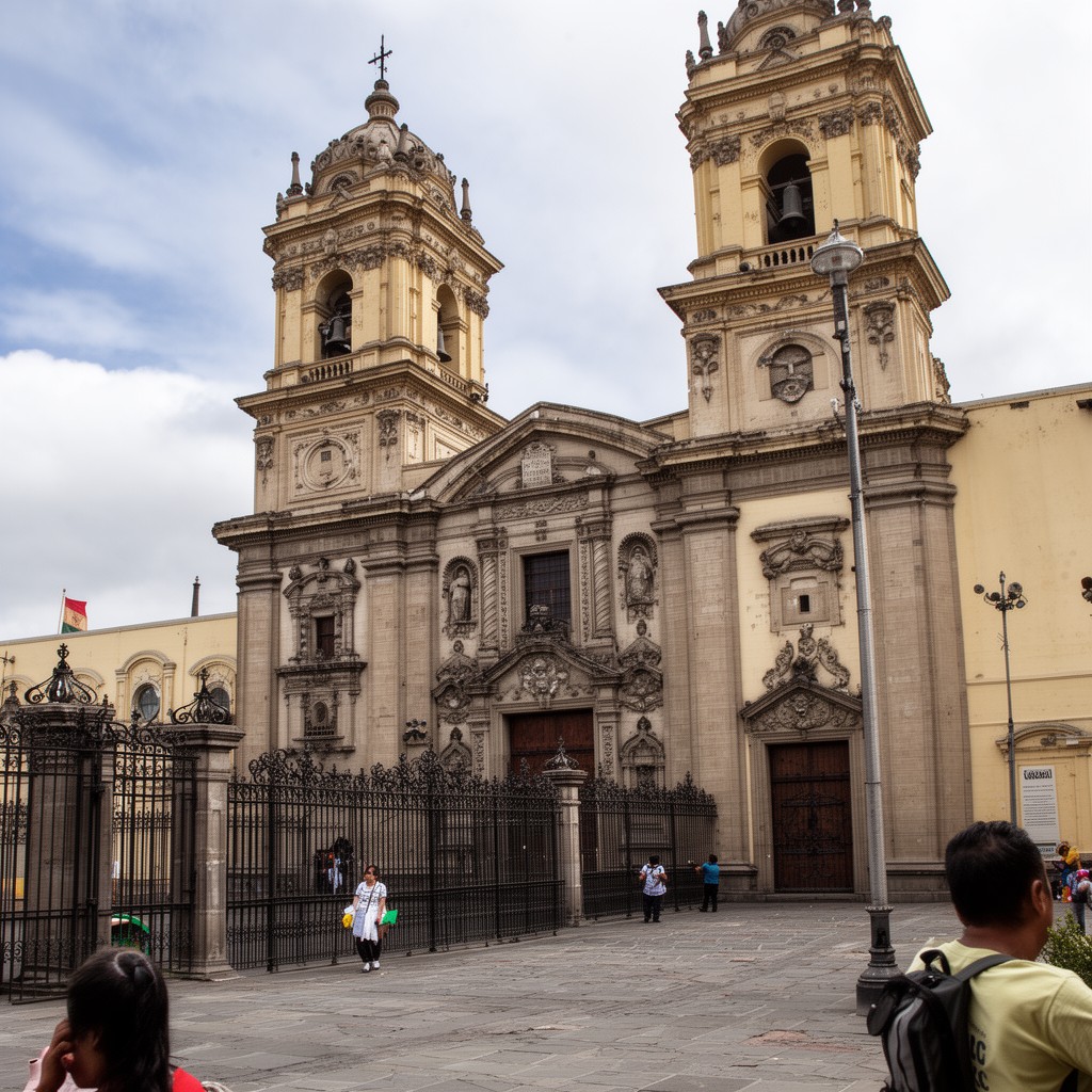 AI-generated illustration of Basilica and Convent of San Francisco