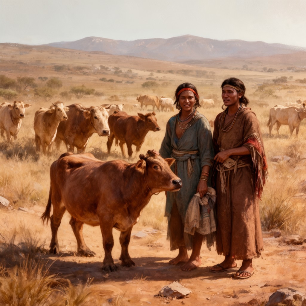 AI-generated illustration of Khoikhoi