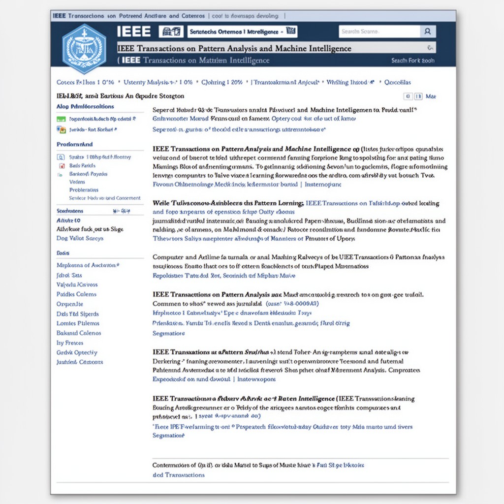 AI-generated illustration of IEEE Transactions on Pattern Analysis and Machine Intelligence
