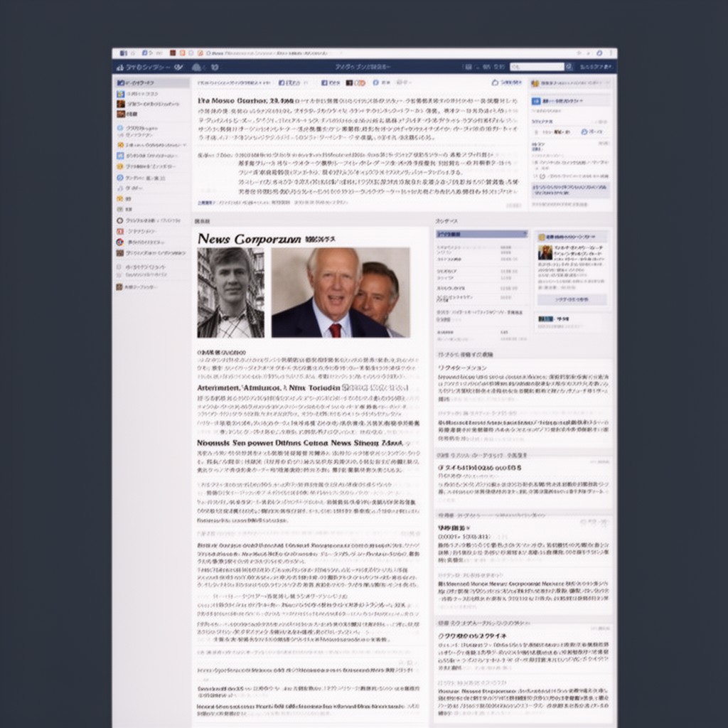 AI-generated illustration of News Corporation