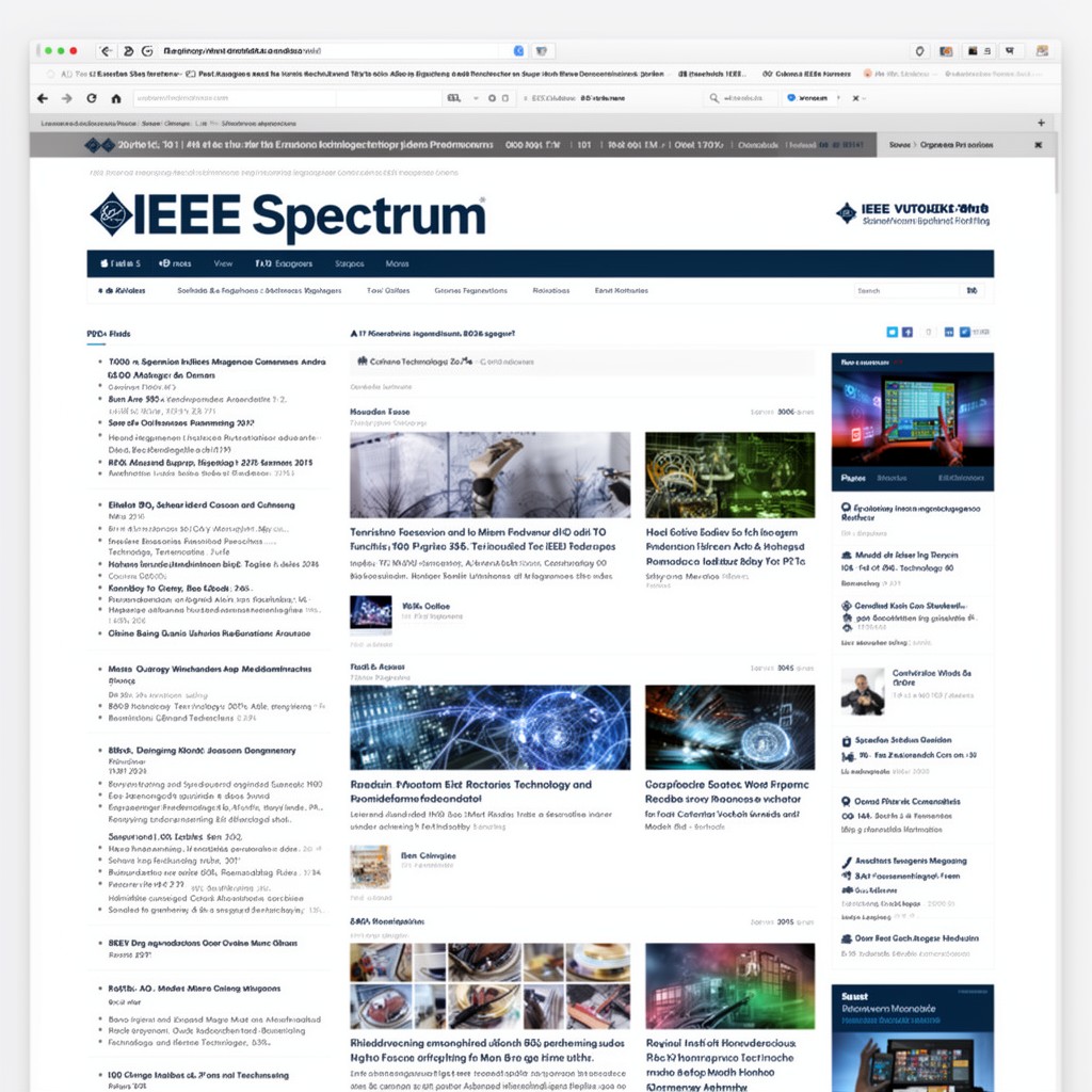 AI-generated illustration of IEEE Spectrum