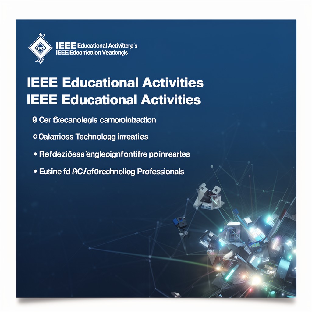 AI-generated illustration of IEEE Educational Activities