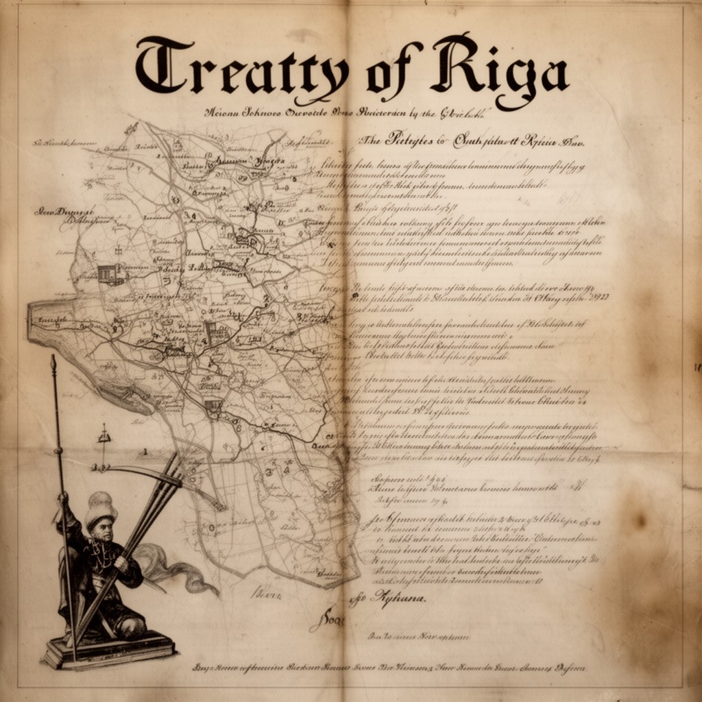 AI-generated illustration of Treaty of Riga
