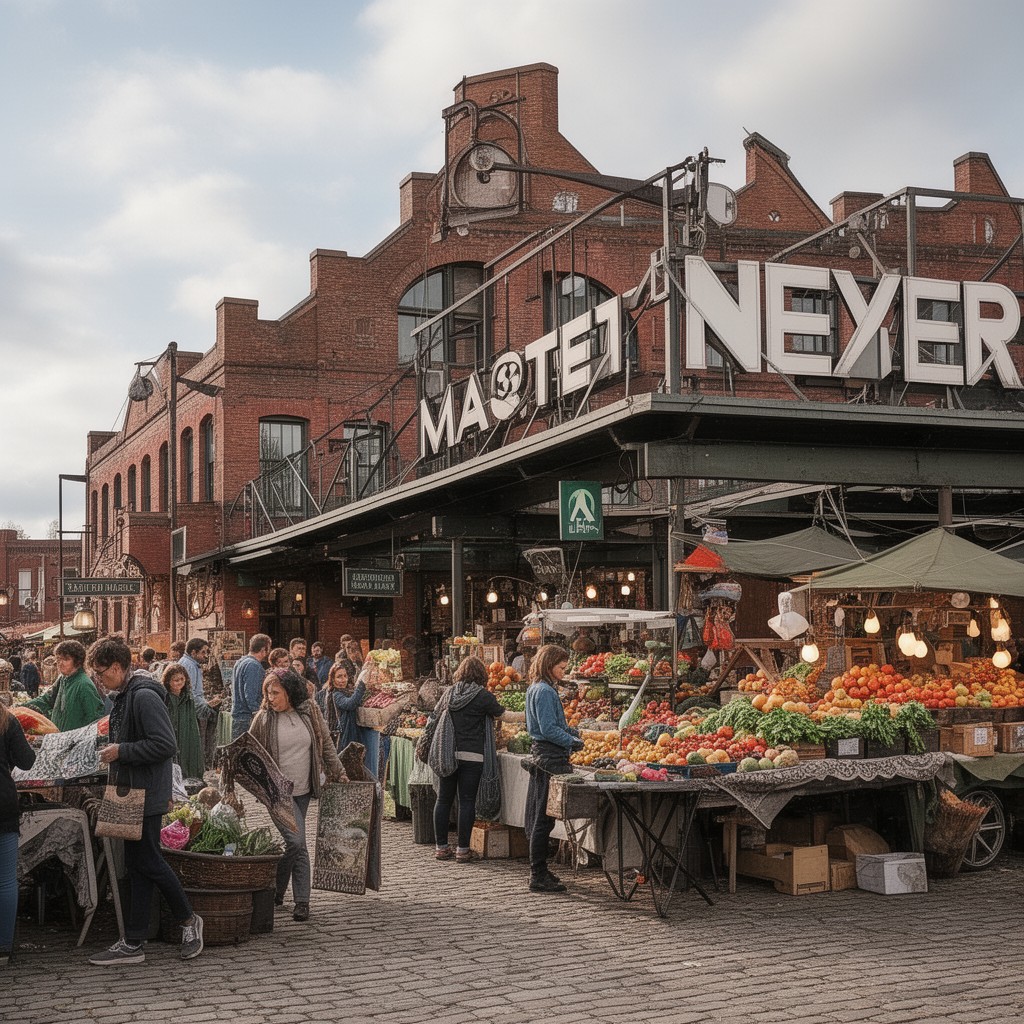AI-generated illustration of Eastern Market