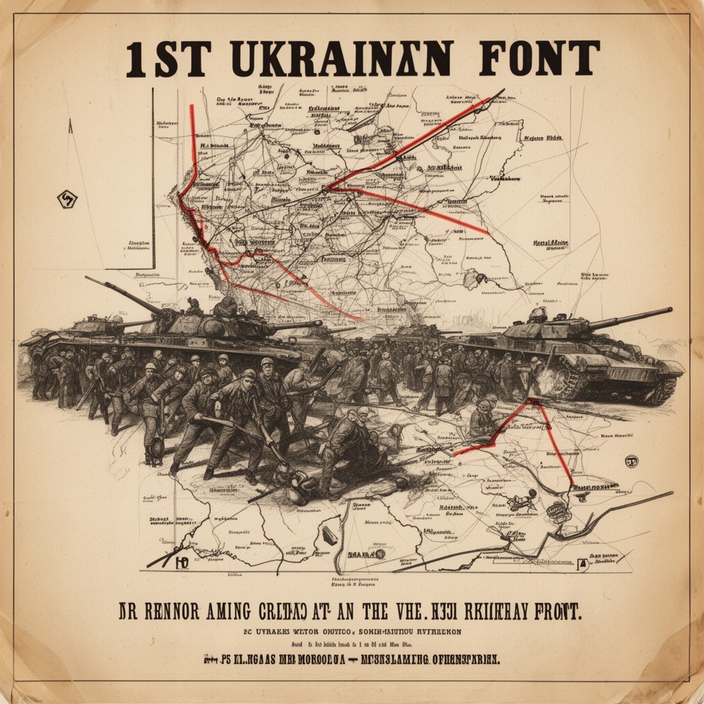 AI-generated illustration of 1st Ukrainian Front