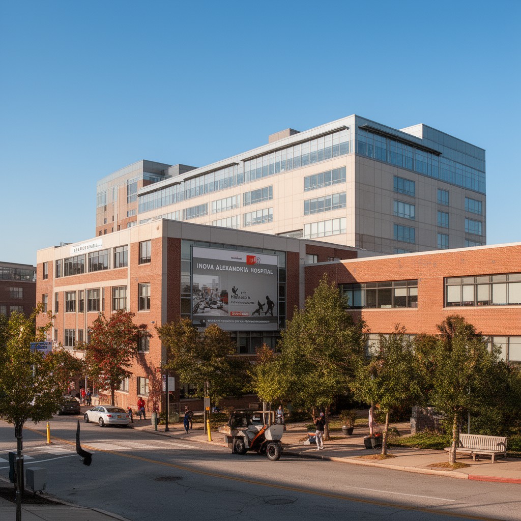 AI-generated illustration of Inova Alexandria Hospital