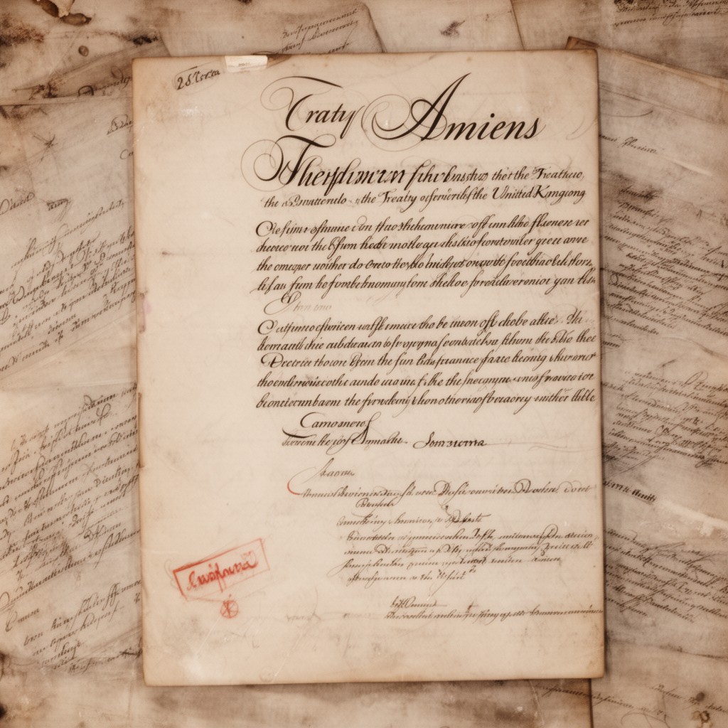 AI-generated illustration of Treaty of Amiens