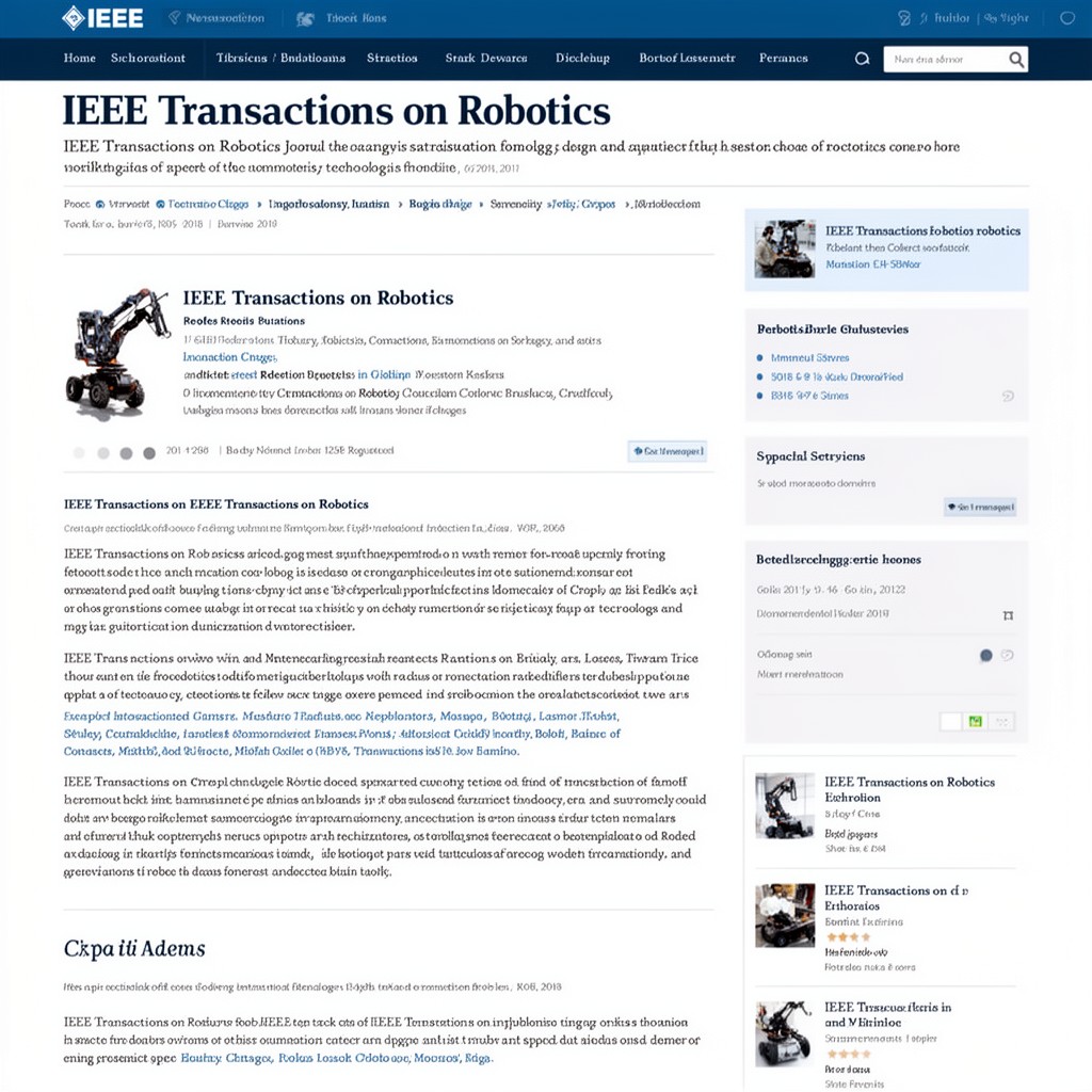 AI-generated illustration of IEEE Transactions on Robotics