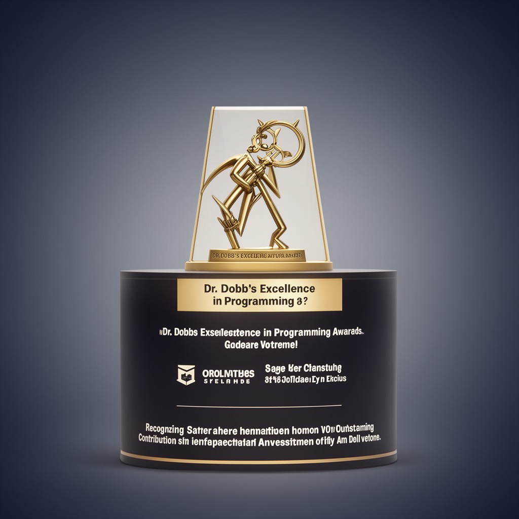 AI-generated illustration of Dr. Dobb’s Excellence in Programming Award