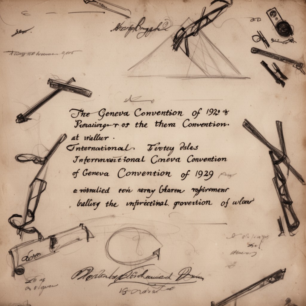 AI-generated illustration of Geneva Convention of 1929