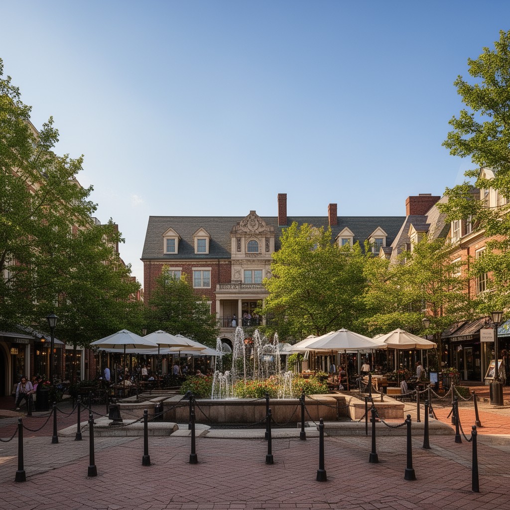 AI-generated illustration of Palmer Square