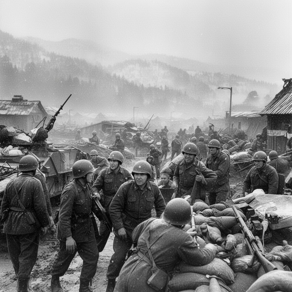 AI-generated illustration of Battle of Chosin Reservoir