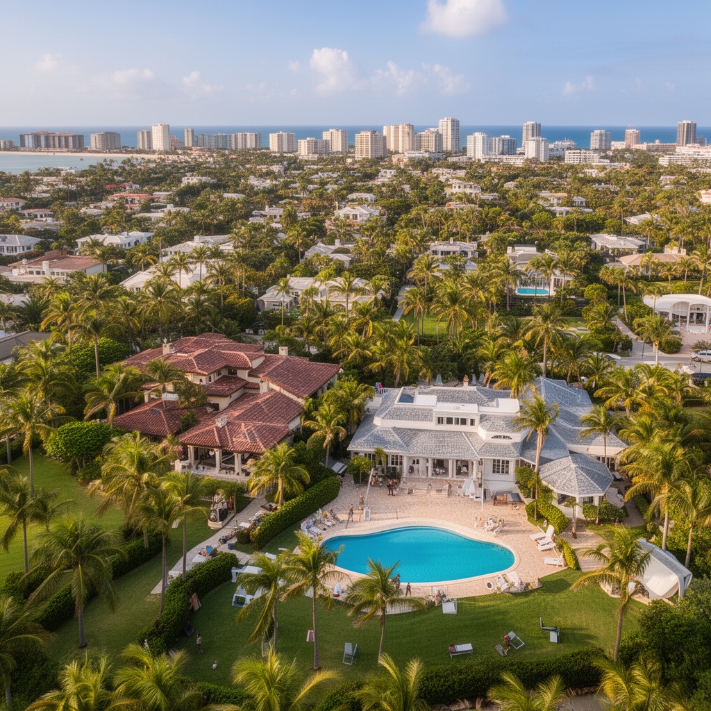 AI-generated illustration of Palm Beach, Florida, United States