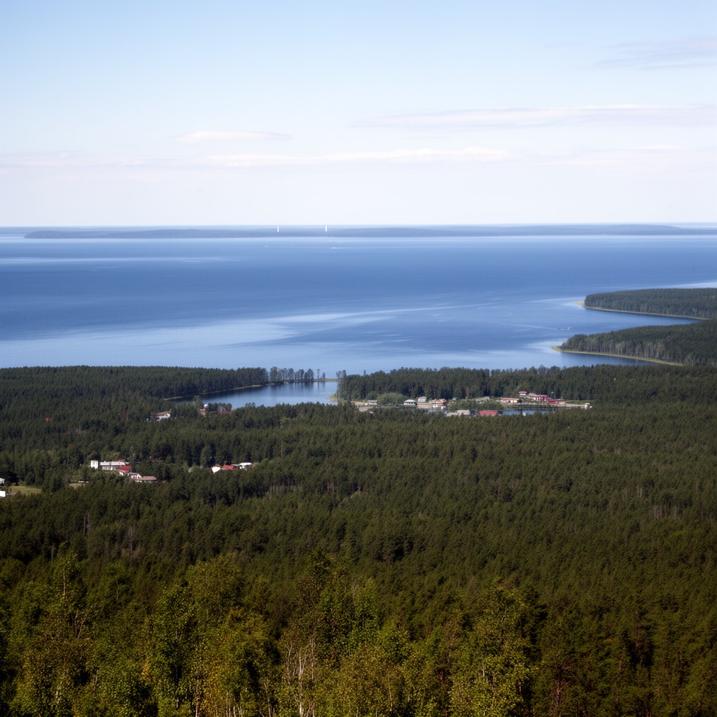 AI-generated illustration of Lake Ladoga