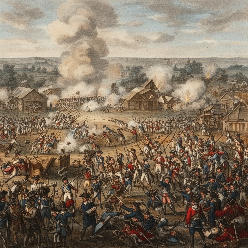 AI-generated illustration of Battle of Rossbach