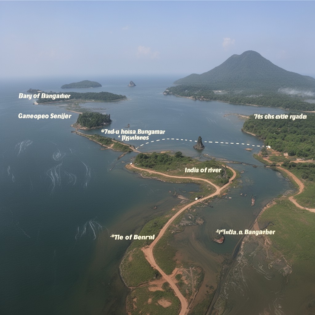 AI-generated illustration of Bay of Bengal