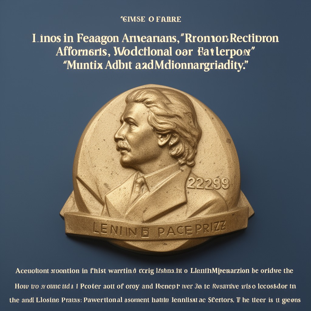 AI-generated illustration of Lenin Peace Prize