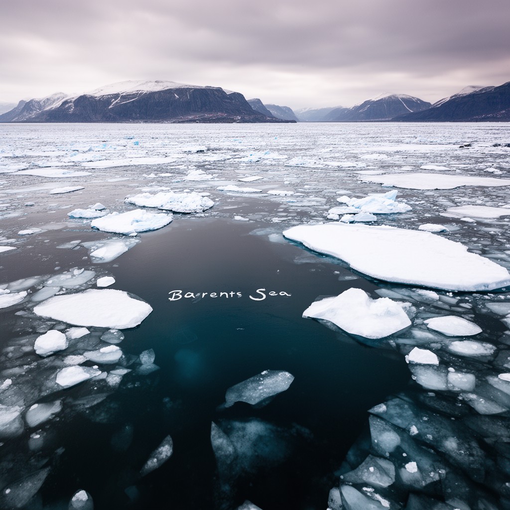 AI-generated illustration of Barents Sea