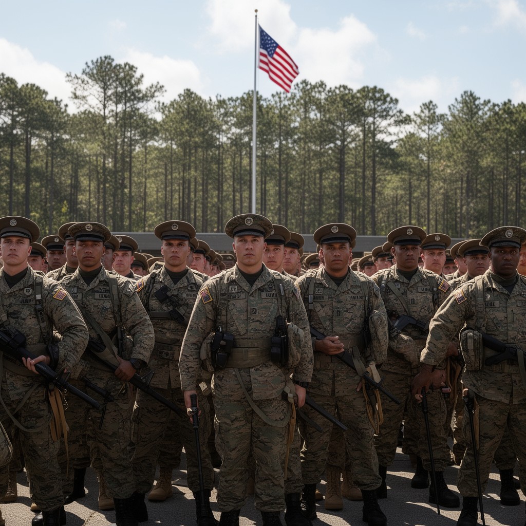AI-generated illustration of Marine Corps Recruit Depot Parris Island