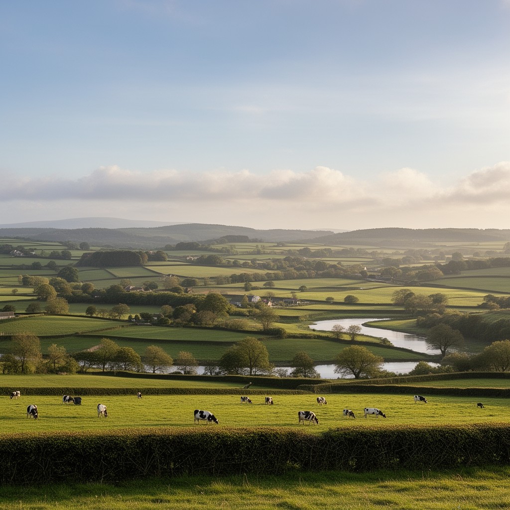 AI-generated illustration of Cheshire Plain