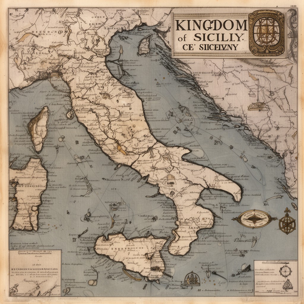 AI-generated illustration of Kingdom of Sicily