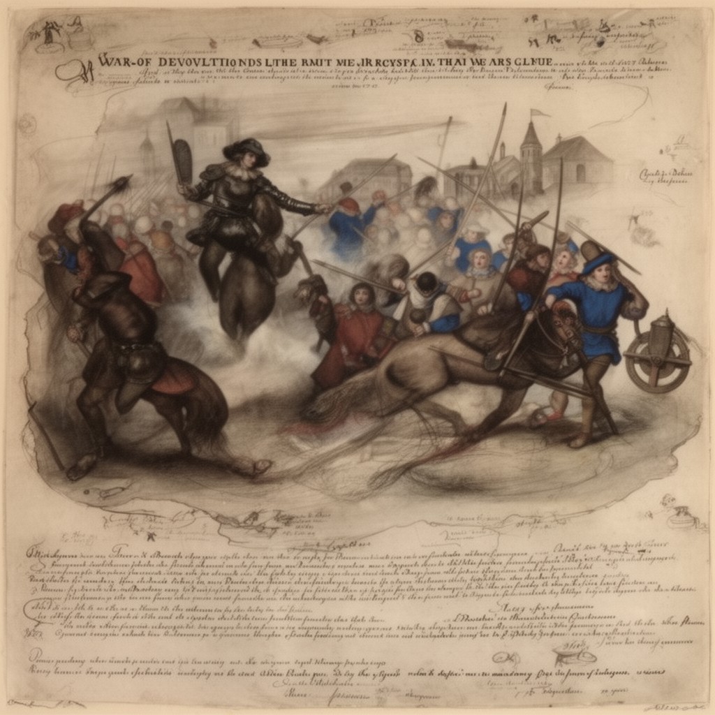 AI-generated illustration of War of Devolution