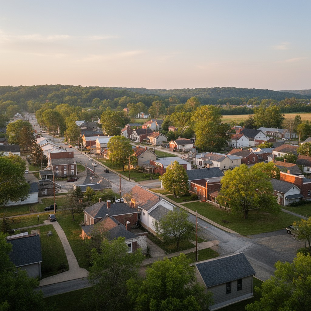 AI-generated illustration of Hodgenville, Kentucky