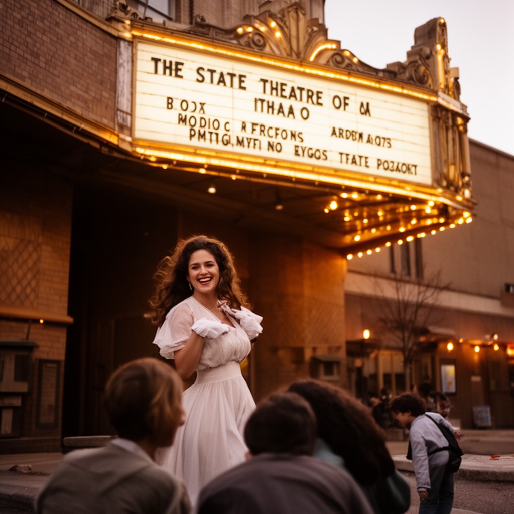AI-generated illustration of State Theatre of Ithaca