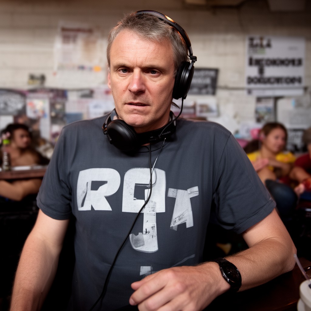 AI-generated illustration of Norman Cook